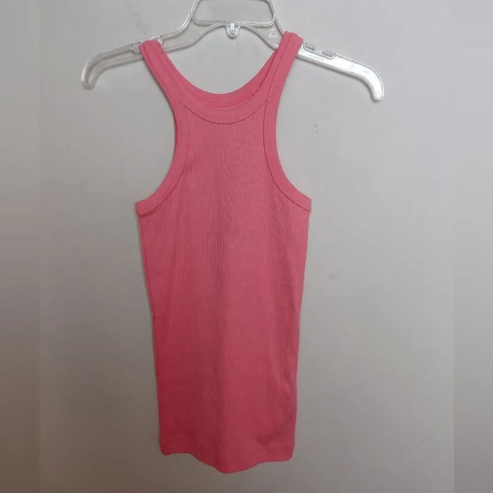 NWT G-Star Raw Italian Army Ultra Slim Ribbed Tank Top In The Color Flamingo